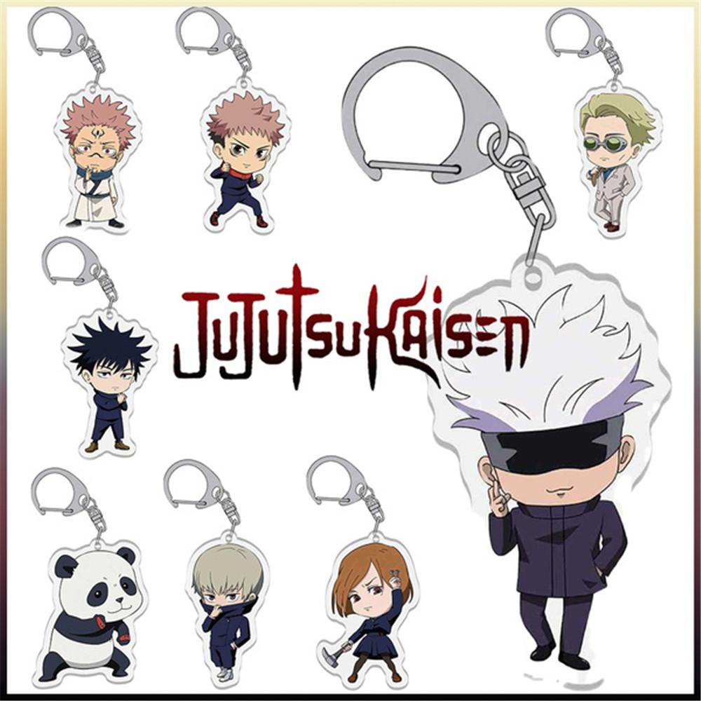 SUSANS Cartoon Key chain Megumi Jujutsu Kaisen Keyring Yuji Janpanese Pendant Fushiguro Cosplay Anime