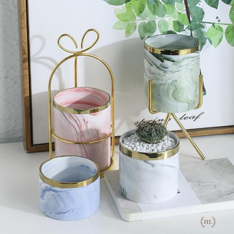 Lẵng sứ vân đá BP