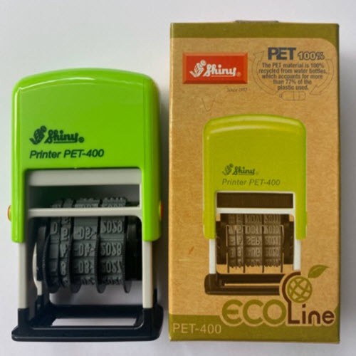 Dấu date/ Dấu ngày tháng năm Shiny PET-400 /Đóng trên giấy