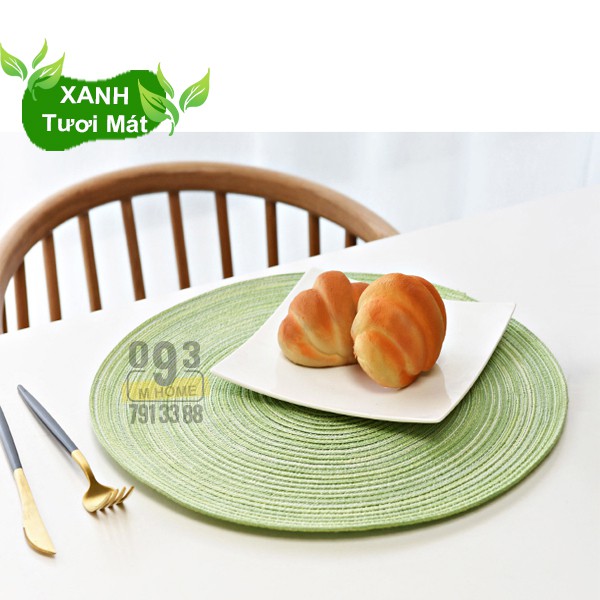 Khăn Lót Chén Dĩa Tròn 38x38 cm