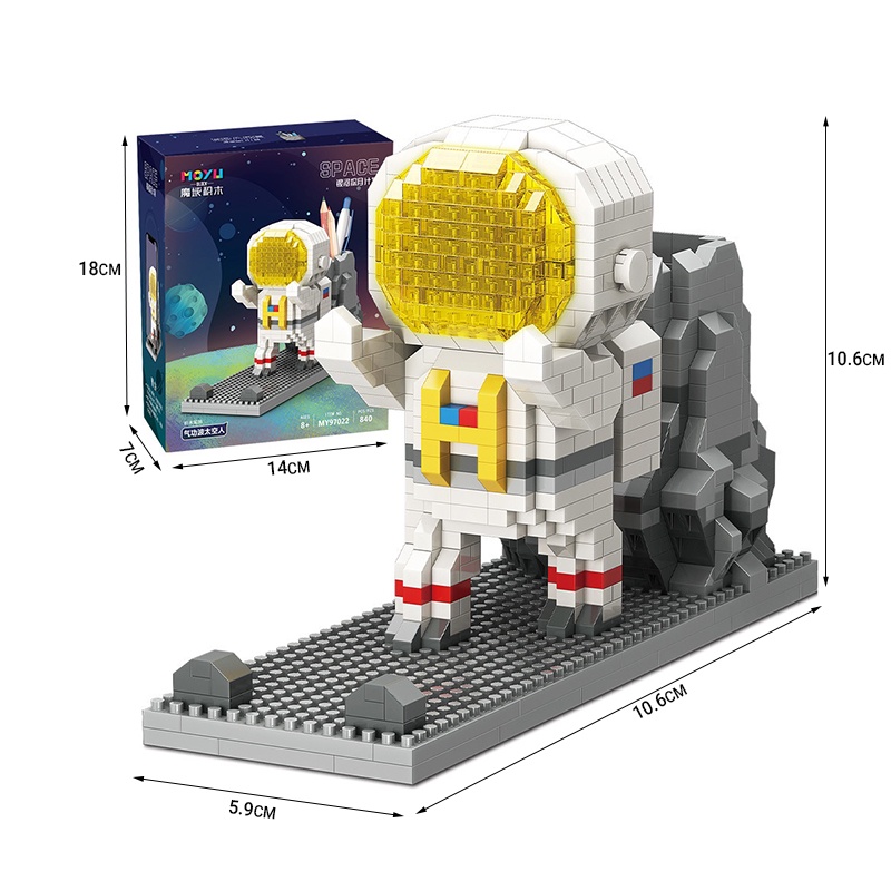 Hộp Bút Ma Thuật Sáng Tạo Hình Phi Hành Gia Hoạt Hình Kingdom MY97017