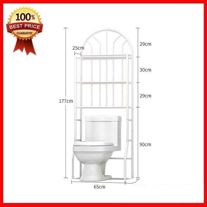 Kệ Để Đồ Phòng Tắm Giá để đồ phòng tắm nhà vệ sinh nhiều tầng chụp trên toilet