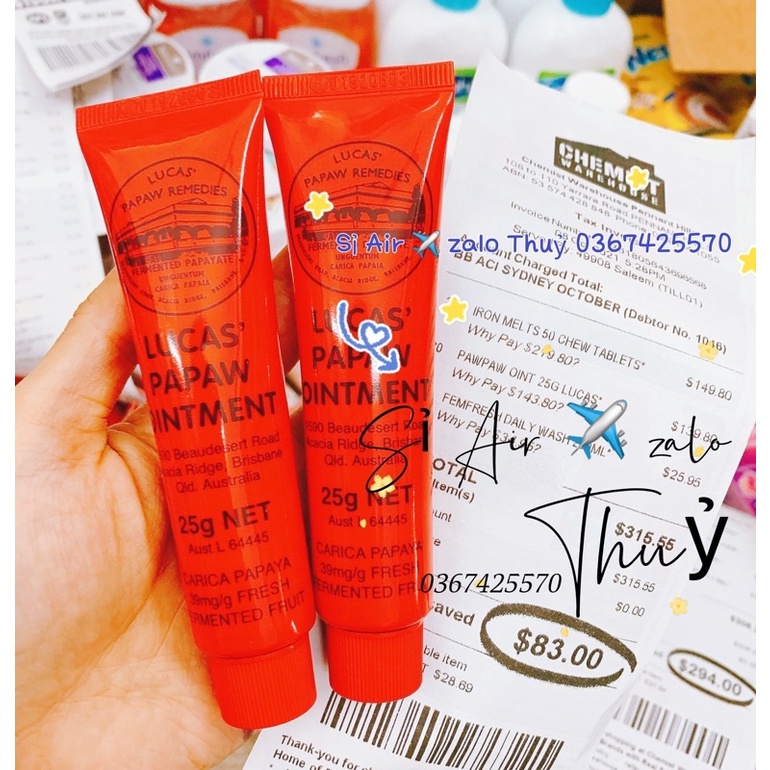 Kem Đa Năng Lucas Papaw Ointment 25g
