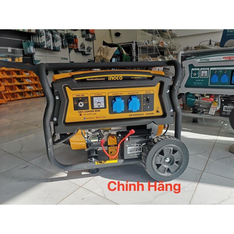 INGCO Máy phát điện dùng xăng 3.5 KW GE35006ES (Cam kết Chính Hãng 100%)