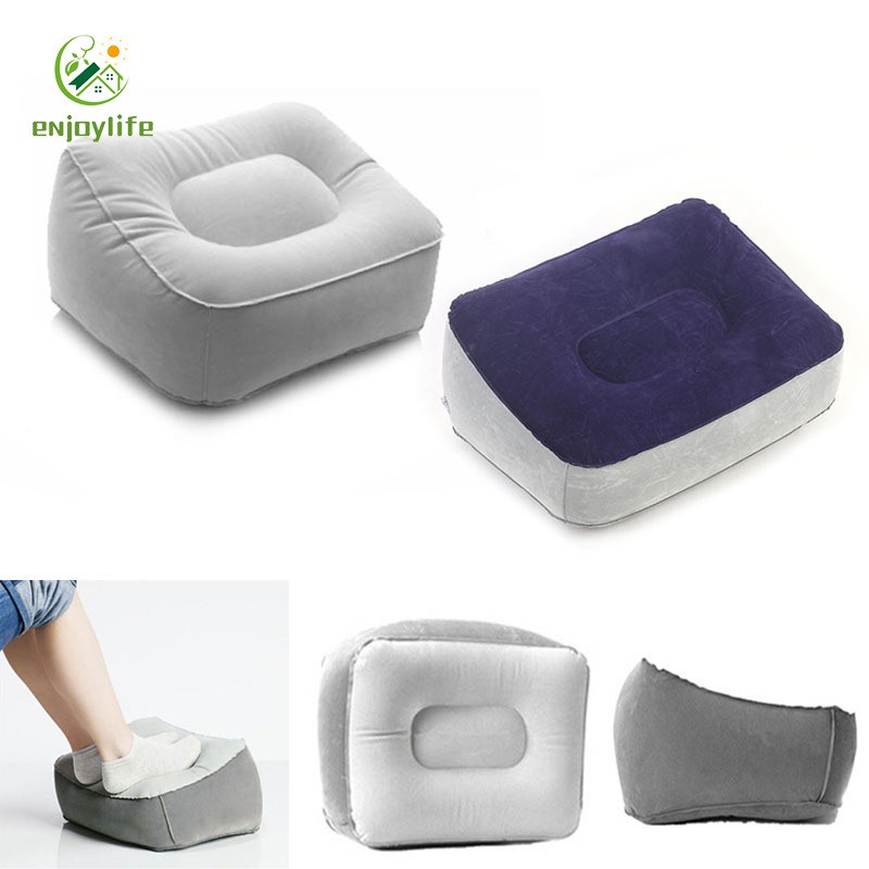 Đệm kê chân bơm hơi bằng PVC tiện dụng cho văn phòng / nhà / đi du lịch