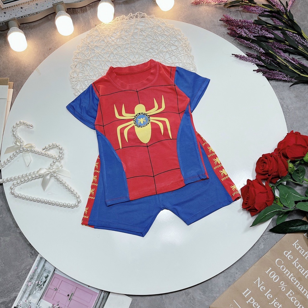 Bộ quần áo siêu nhân đáng yêu cho bé trai, chất đẹp