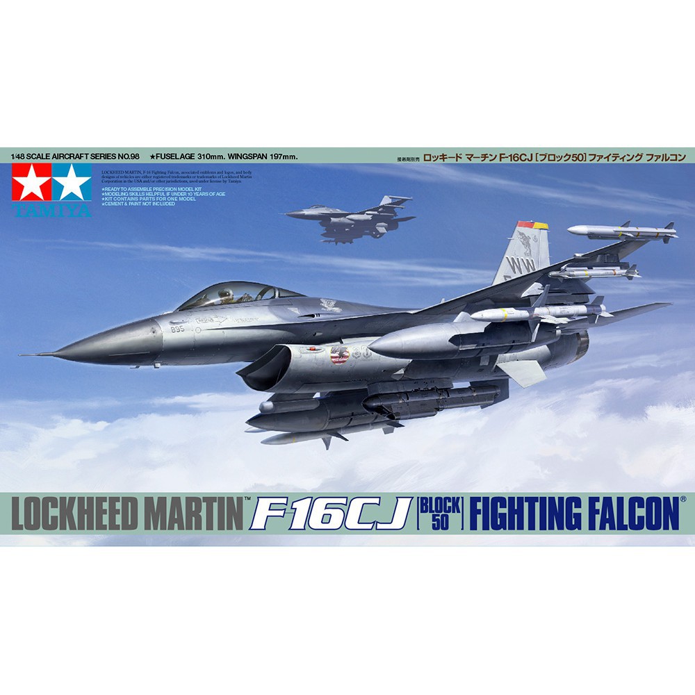 61098 Mô hình máy bay quân sự 1/48 SCALE LOCKHEED MARTINTM F-16CJ [BLOCK 50] FIGHTING FALCONR  - GDC