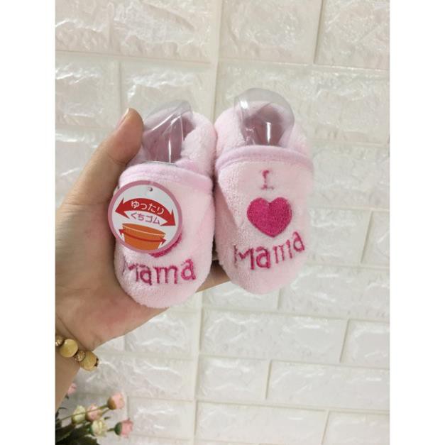 Giầy bé MaMa lông cừu xuất nhật (0-1 tuổi)