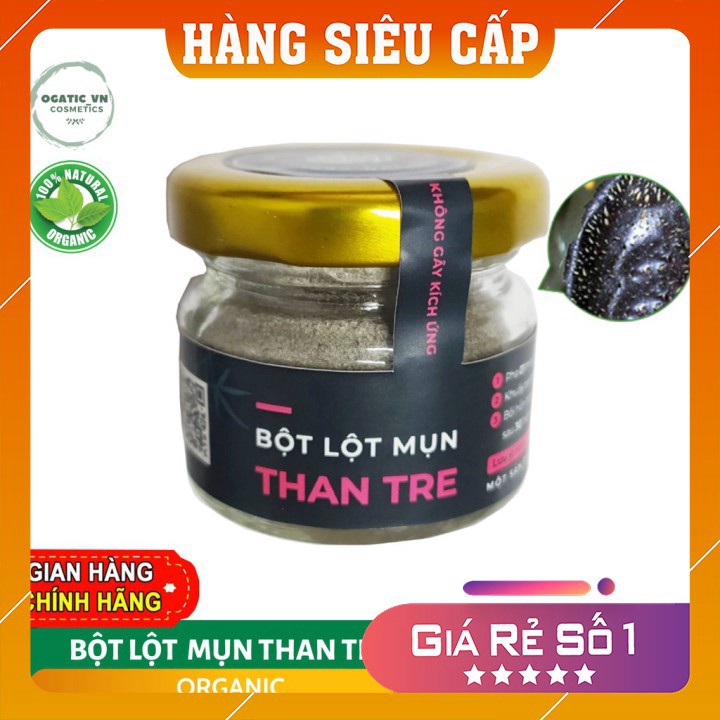 Bột lột mụn ❤️FREESHIP❤️ Bột lột mụn than tre hoạt tính Handmade