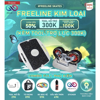 Ván trượt freeline skate sắt khung h thế hệ mới full phụ kiện