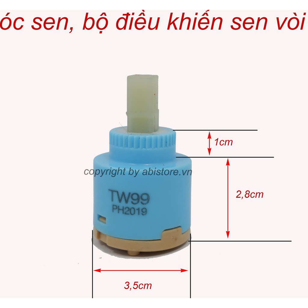 ÓC SEN CHÂN THẤP ĐƯỜNG KÍNH 3.5CM ( LÕI SEN VÒI NÓNG LẠNH, RUỘT SEN TẮM THAY THẾ )