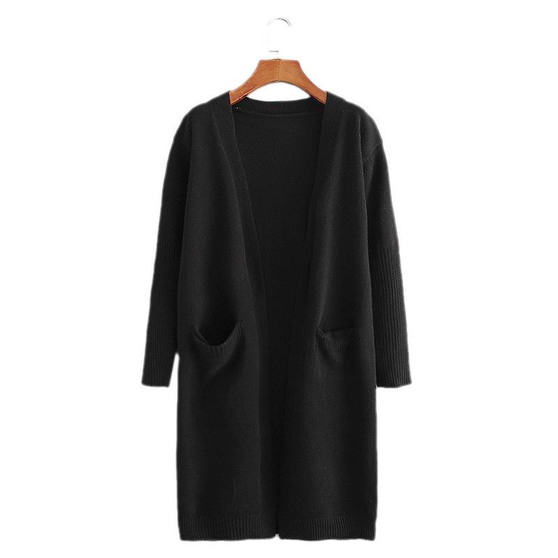 Áo khoác len nữ thuần màu ak32