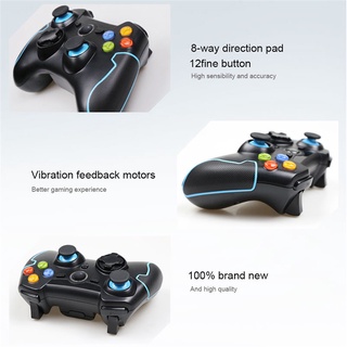 Gamepad wireless joystick for android smart tv box gamepad for android phone pc ps3 joypad (blue+red) 9
