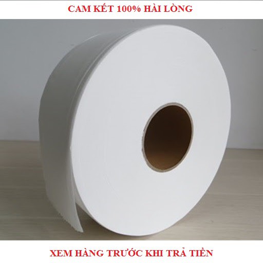Giấy vệ sinh cuộn lớn 700g  siêu dai mềm mịm