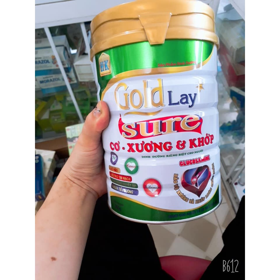 Sữa Goldlay sure xương khớp 900g date t2/2024 - Dinh dưỡng cho người bị bệnh xương khớp, tiểu đường