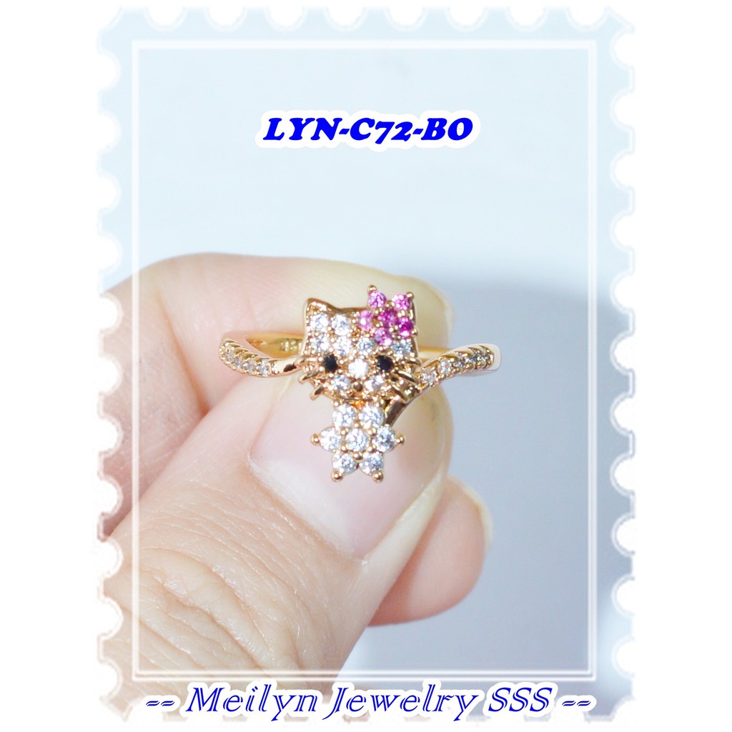 Nhẫn Mạ Vàng 18k Lyn-C72-Bo Kitty