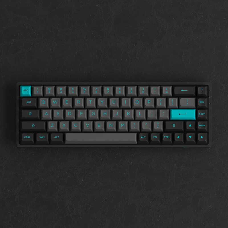 Bàn phím cơ AKKO 3068B Plus Black&Cyan