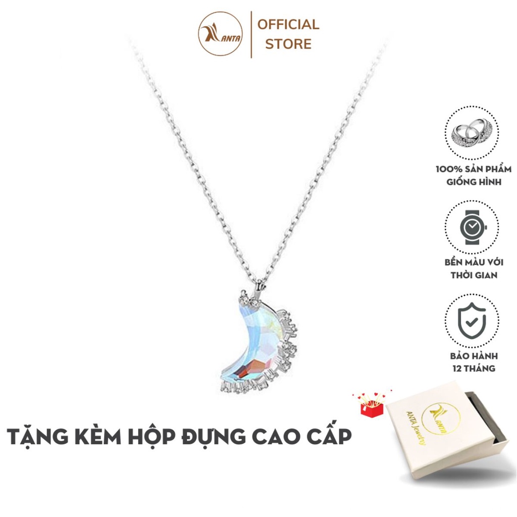 Dây chuyền bạc 925 mặt hình mặt trăng khuyết thay đổi màu sắc dành cho nữ ANTA Jewelry - ATJ3019