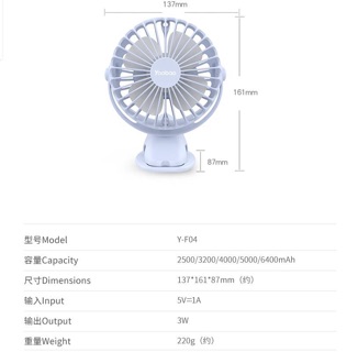 Quạt mini Yoobao 6400mha