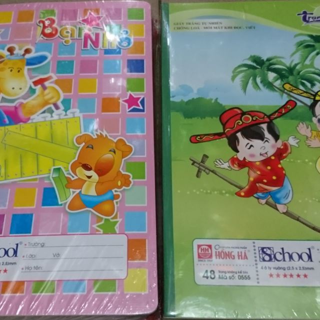 set 10 vở ôly hồng hà, vở oly học sinh cấp 1