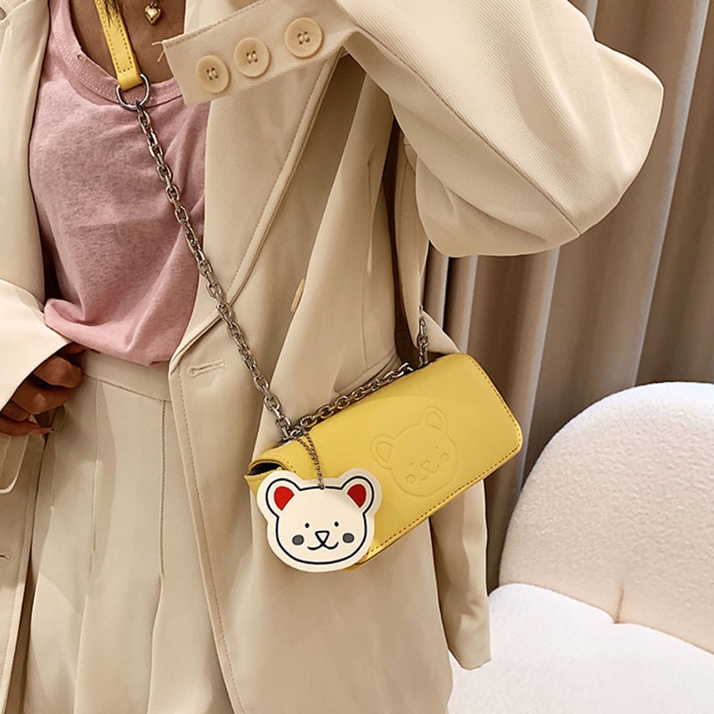 Túi Đeo Chéo Dây Xích Nhỏ Nhắn Phong Cách Cổ Điển Cho Nữ