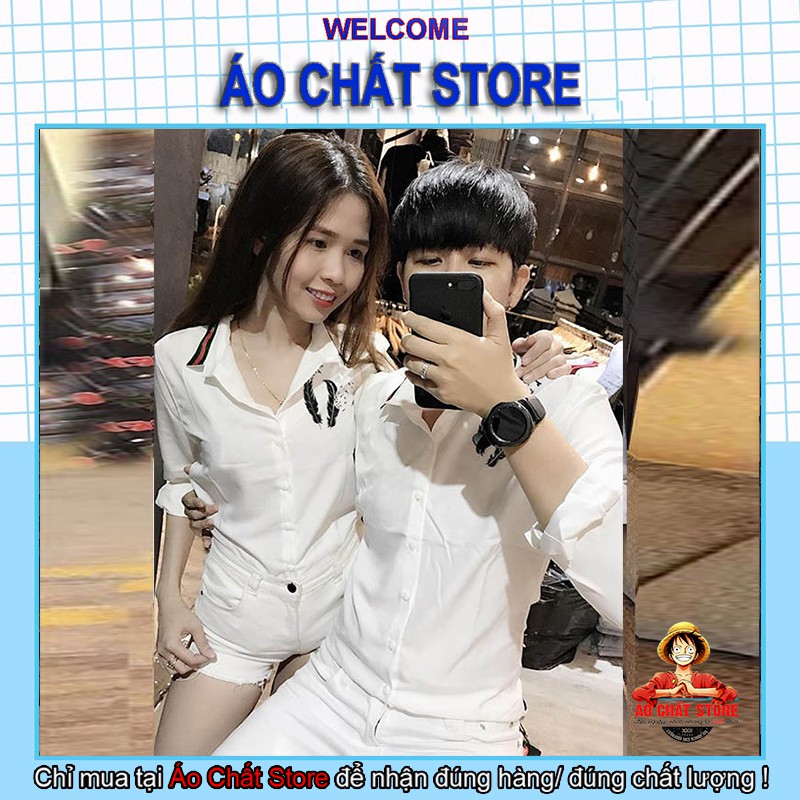 (HOT) BST Áo sơ mi đôi họa tiết cao cấp | sơ mi cặp nam nữ đẹp (giá 1 áo) | Áo Chất Store