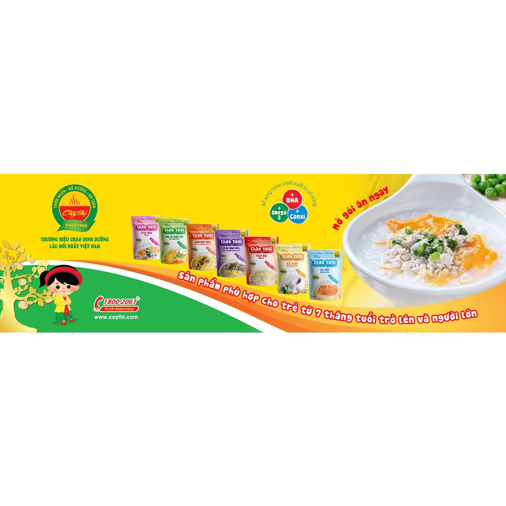 Combo Đủ Vị Cháo Tươi Dinh Dưỡng Cây Thị (11 vị)
