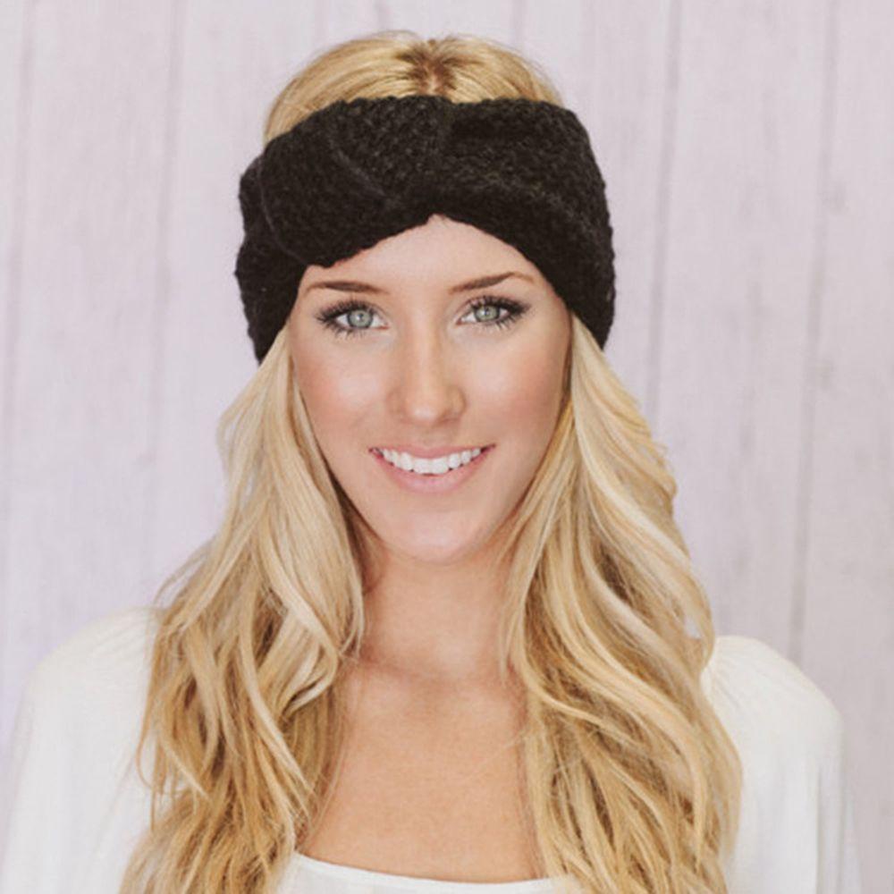 PINEVN Băng Đô Len Đan Thủ Công Bản Rộng Ấm Áp Mùa Đông Mới