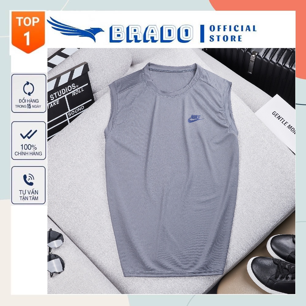 Áo Ba Lỗ Nam TankTop 𝐍 𝐈 𝐊 𝐄 Chất Vải Thể Thao Siêu Mát Co Giãn Hàng Xuất Cực Xịn