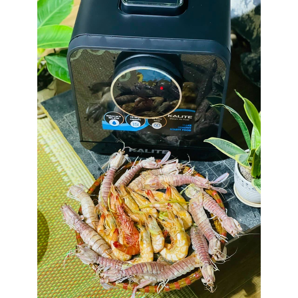 Chiên không dầu, hấp, chiên hơi nước 3in1 Kalite Steam Star 15L