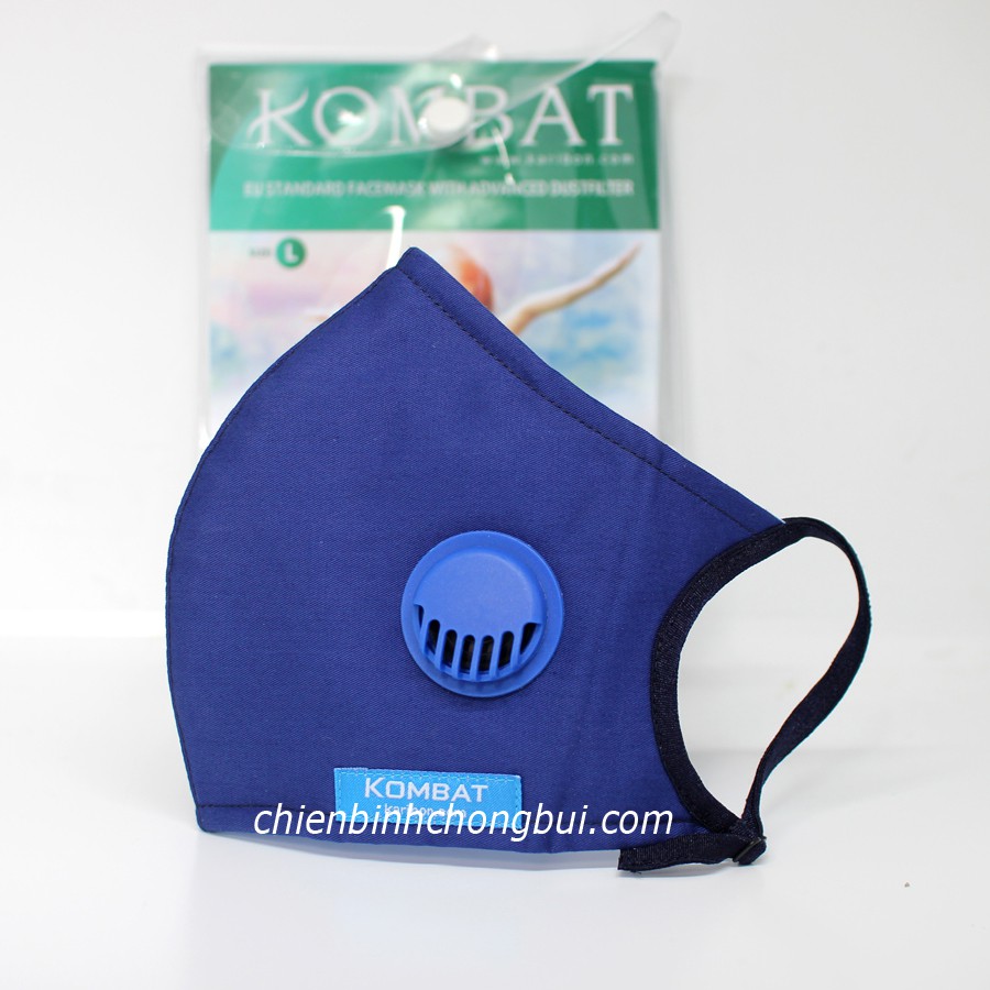 Khẩu trang vải 8 lớp Karibon Kombat lọc bụi mịn