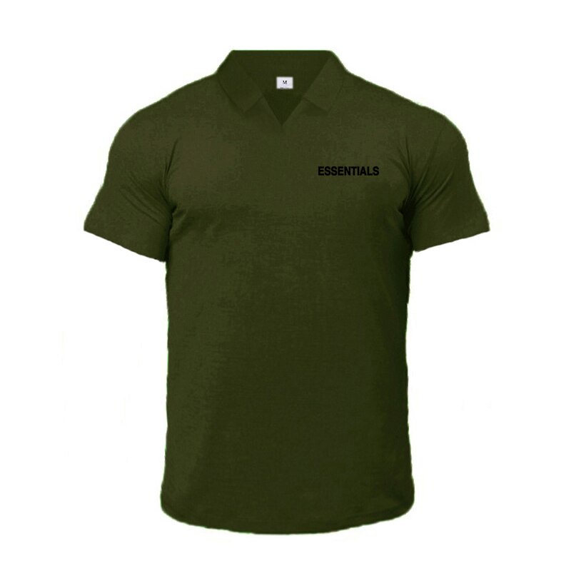 Áo thun cotton tay ngắn cổ chữ v thời trang mùa hè mới cho nam gồm 5 màu