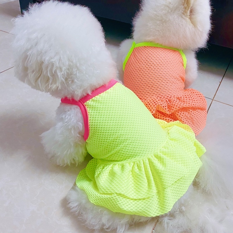 Đầm Lưới Mùa Hè Cho chó mèo