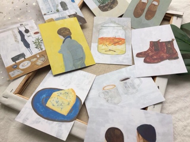 Postcard 2 mặt trang trí dán tường | BigBuy360 - bigbuy360.vn