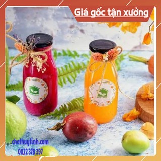 CHAI THỦY TINH ĐỰNG SỮA 200ML NẮP THIẾC