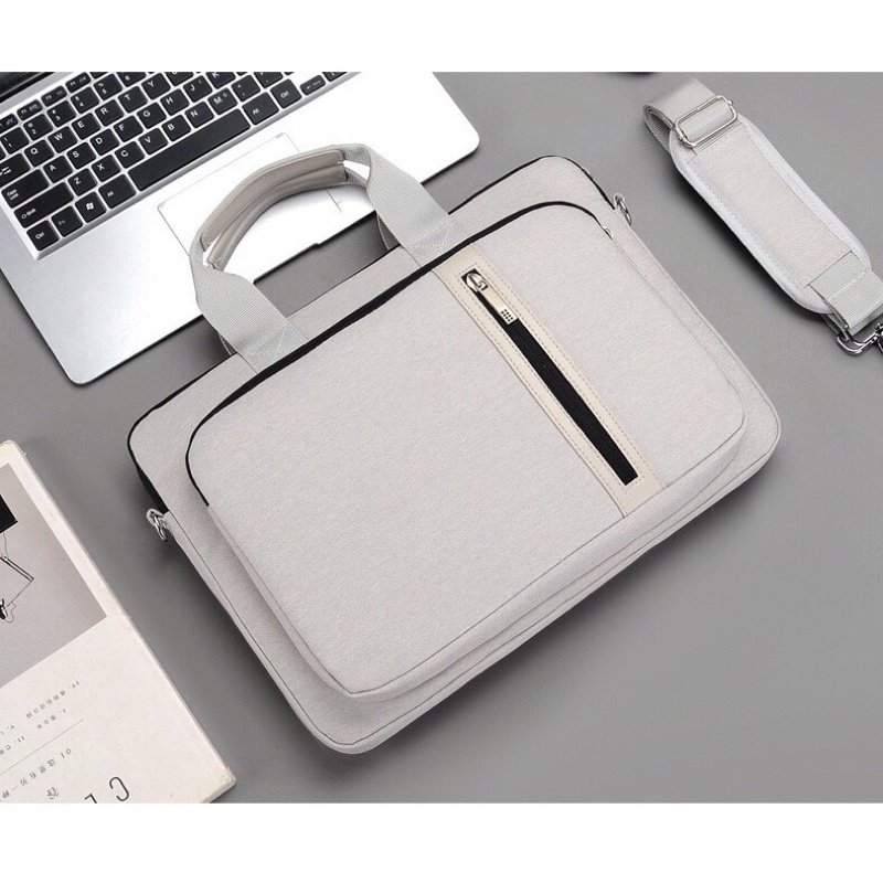 Túi chống sốc Laptop / Macbook cao cấp 13,3 14 15,6 inch ST06 II Bao Da Đựng Máy Tính Nam Nữ 003