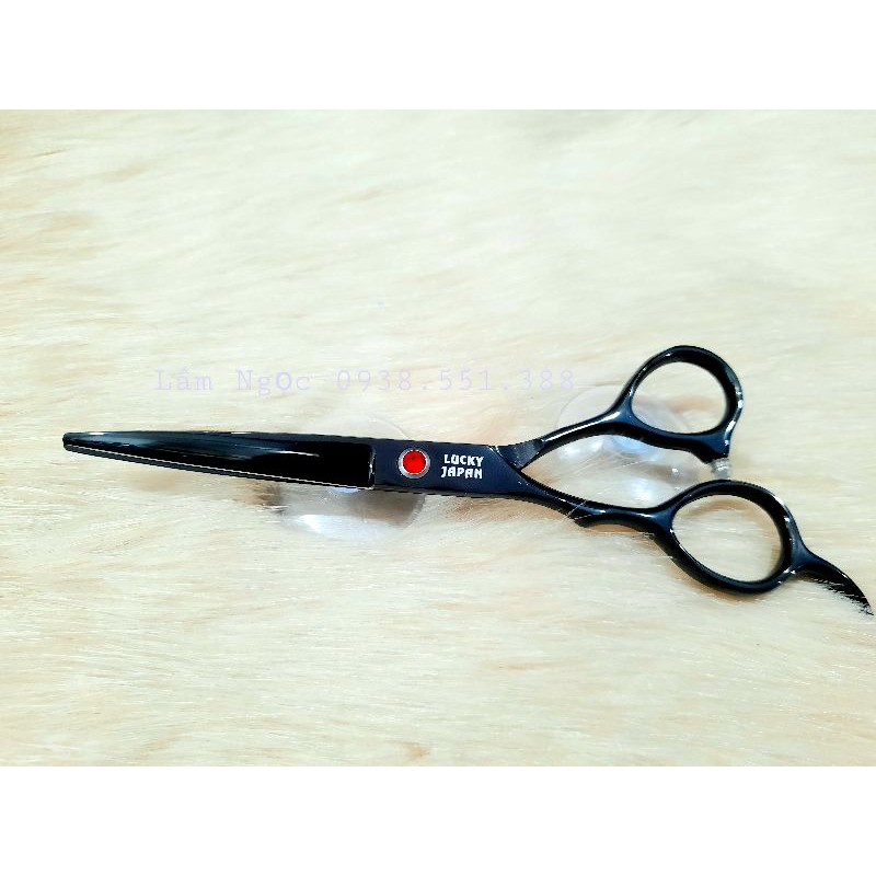 Cặp kéo Cắt LUCKY &amp; Tỉa JUMY nút đỏ Siêu Xịn Xò.