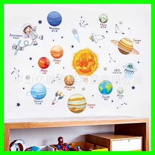 Decal dán tường bé khám phá hành tinh