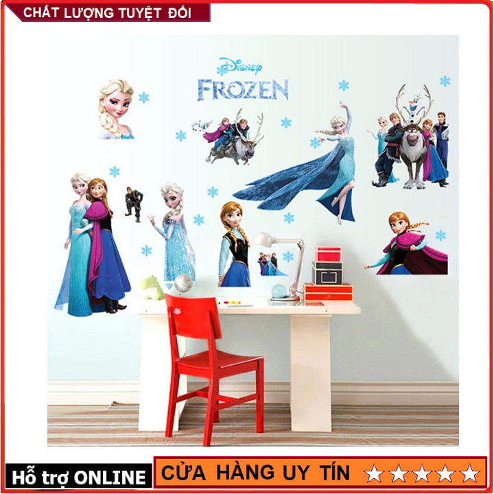 Decal dán tường Elsa - Công chúa Tuyết