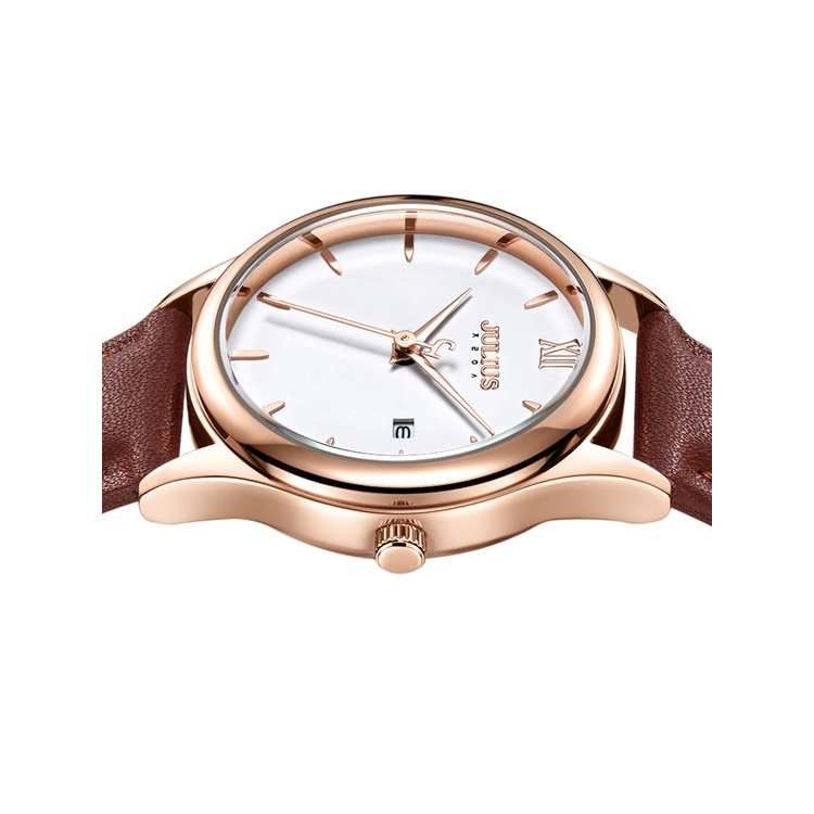 Đồng Hồ julius / julius ja-1309 Đồng Hồ Đeo Tay Kiểu Dáng Đơn Giản Phong Cách Retro Dành Cho Cặp Đôi