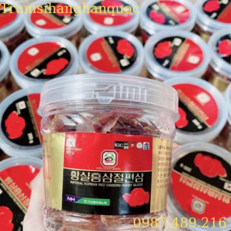 GIÁ SỐC: 2 Hộp Hồng sâm thái lát tẩm mật ong thượng hạng Hàn Quốc 200g, hsd 2024 [ Hàng Mới Về ]