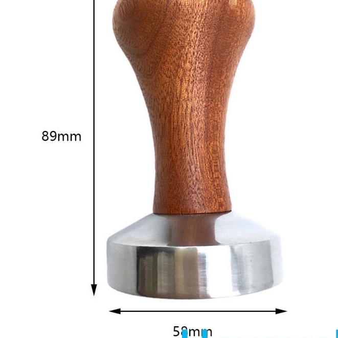 Cây Nén Cafe Cán Gỗ - Tamper nén cà phê máy espresso cầm tay 58mm