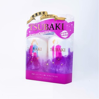 Set gội xả Tsubaki tím mềm sáng