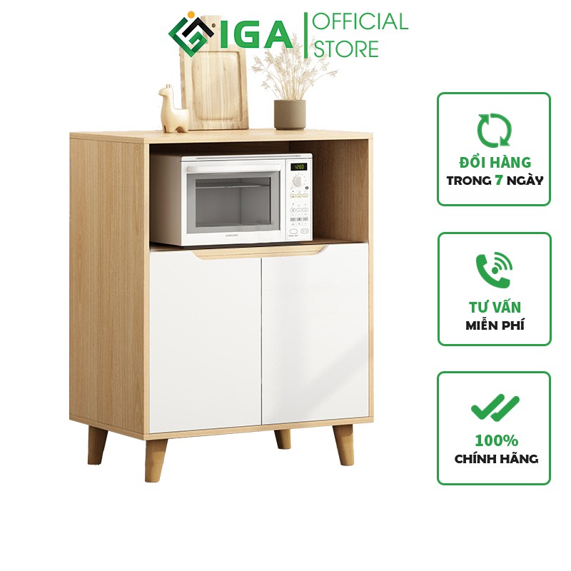 Tủ Kệ Lò Vi Sóng IGA Model 01 Phong Cách Nordic - GP118