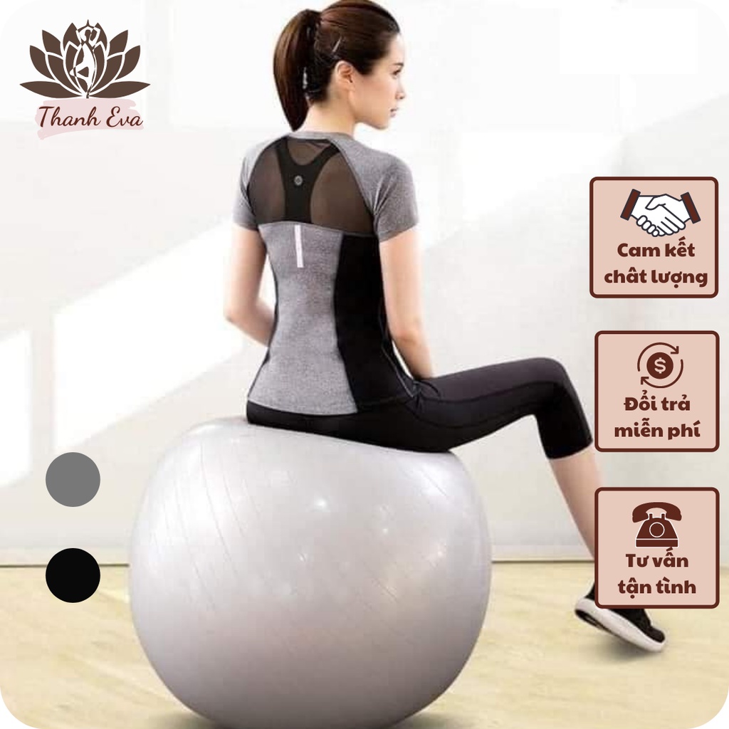 Bộ thể thao cộc tay AO15 màu xám, màu đen phủ bụng phối lưới lưng tập gym,yoga...Hàng VNXK