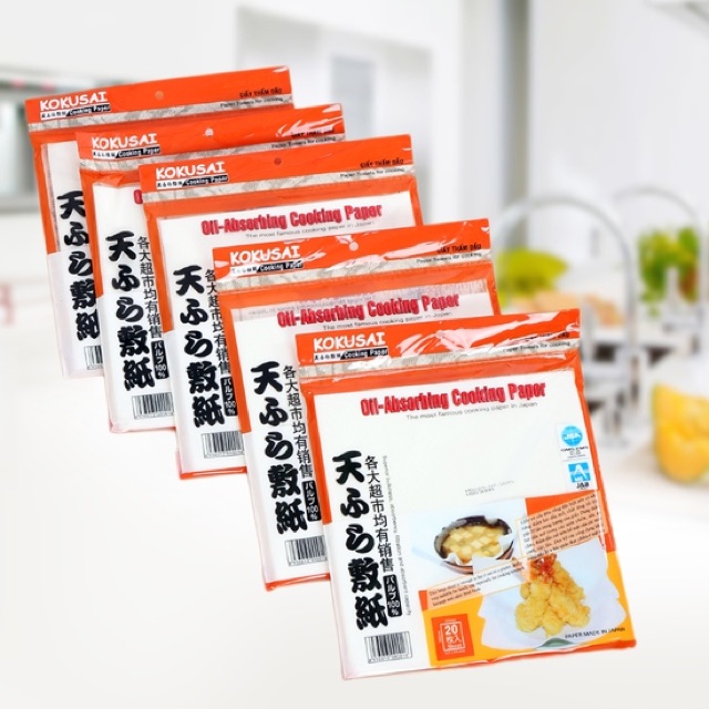 Giấy thấm dầu Kokusai 20 tờ 24 x 24,5 cm | BigBuy360 - bigbuy360.vn