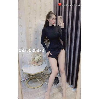 đầm body khoá kéo