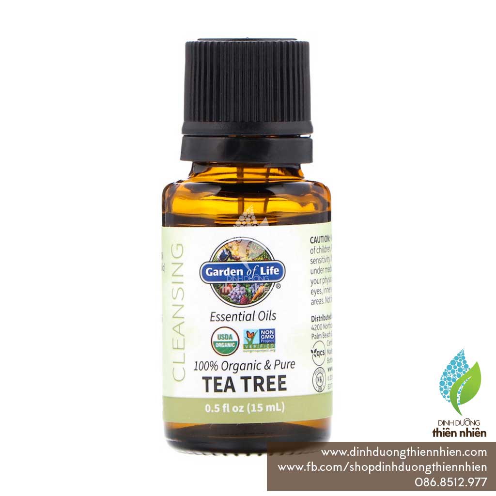 Tinh Dầu Tràm Trà Hữu Cơ Garden Of Life Organic Tea Tree Oil, 15ml
