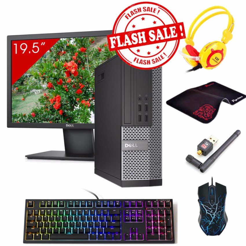 Máy tính Văn Phòng DELL OPTIPLEX 7010 SFF + Màn hình Dell 19.5inch (Core I7 3770, Ram 8GB, HDD 1TB) + Quà Tặng | BigBuy360 - bigbuy360.vn