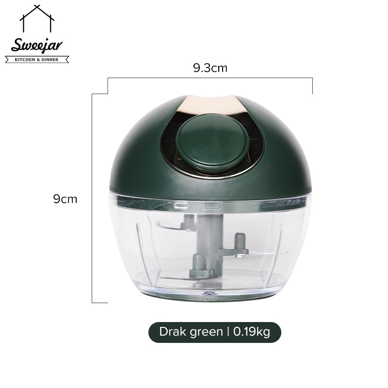 Sweejar Dụng cụ xay tỏi/hạt/hành thủ công đa năng chuyên nghiệp